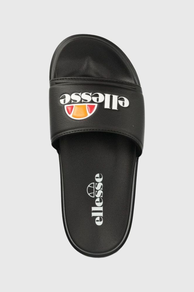 Шльопанці Ellesse жіночі колір чорний на платформі фото 4