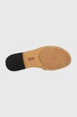 Шкіряні шльопанці Dkny GRACEN жіночі колір бежевий K1381707 Шкіряні шльопанці Dkny GRACEN жіночі колір бежевий K1381707