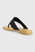 В'єтнамки Crocs Tulum Flip жіночі колір чорний на плоскому ходу 206752