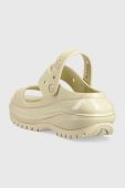 Шльопанці Crocs Classic Mega Crush Sandal жіночі колір бежевий на платформі 207989