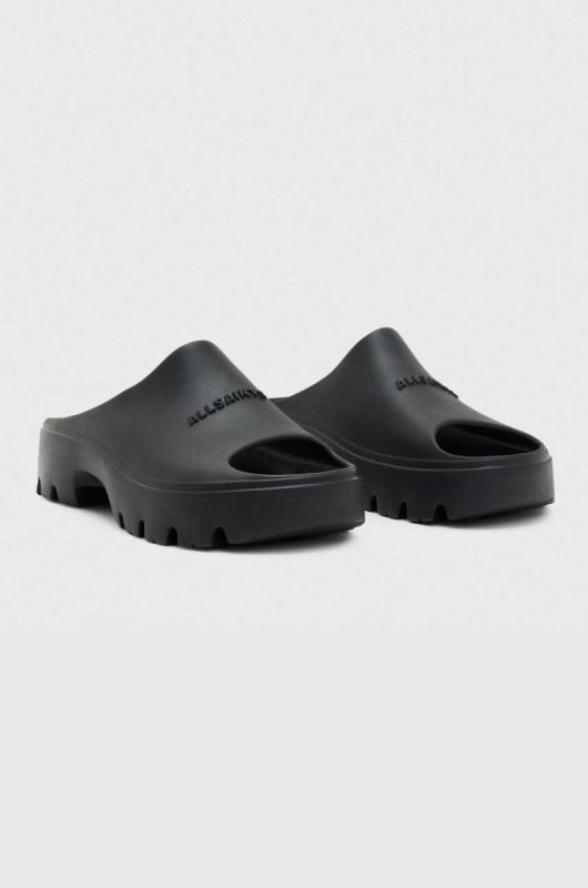 Шльопанці AllSaints WF560Y жіночі колір чорний на платформі фото 2