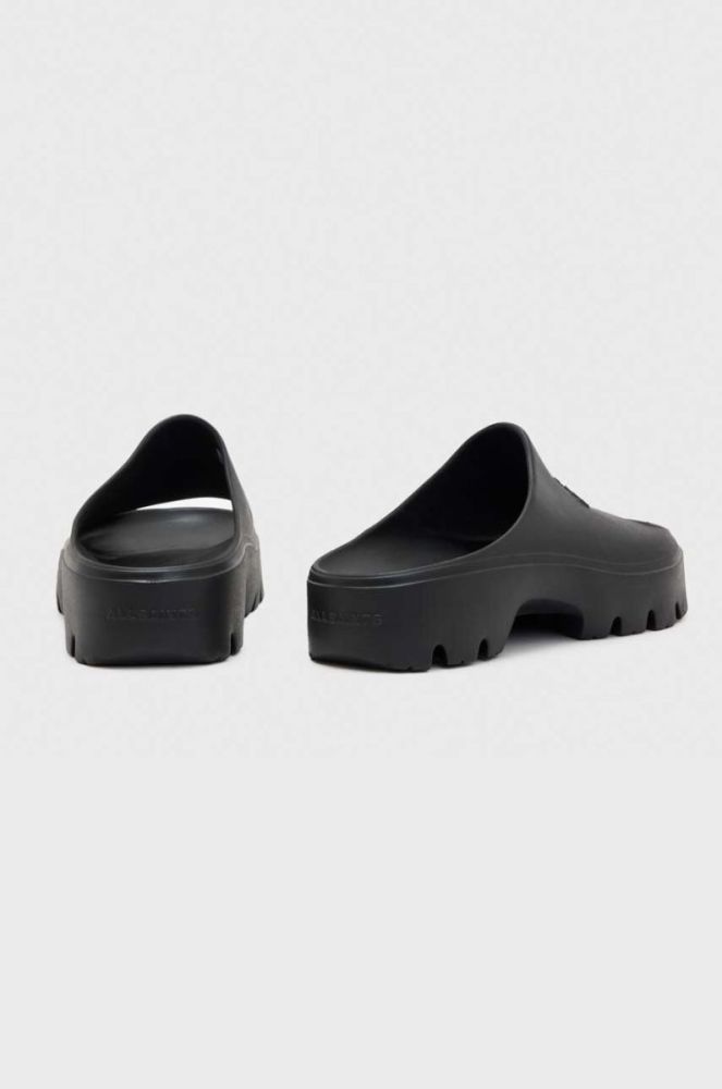 Шльопанці AllSaints WF560Y жіночі колір чорний на платформі фото 5