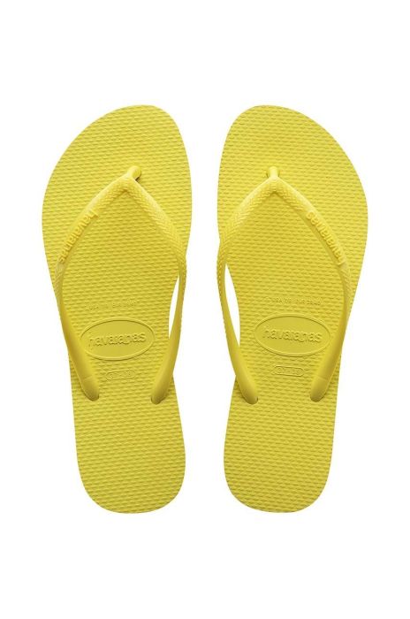 В'єтнамки Havaianas SLIM жіночі колір жовтий на плоскому ходу 4000030.1732