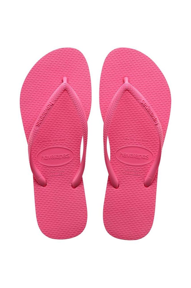 В'єтнамки Havaianas SLIM жіночі колір рожевий на плоскому ходу 4000030.1766