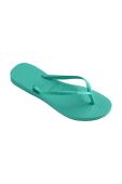 В'єтнамки Havaianas SLIM жіночі колір зелений на плоскому ходу 4000030.1829