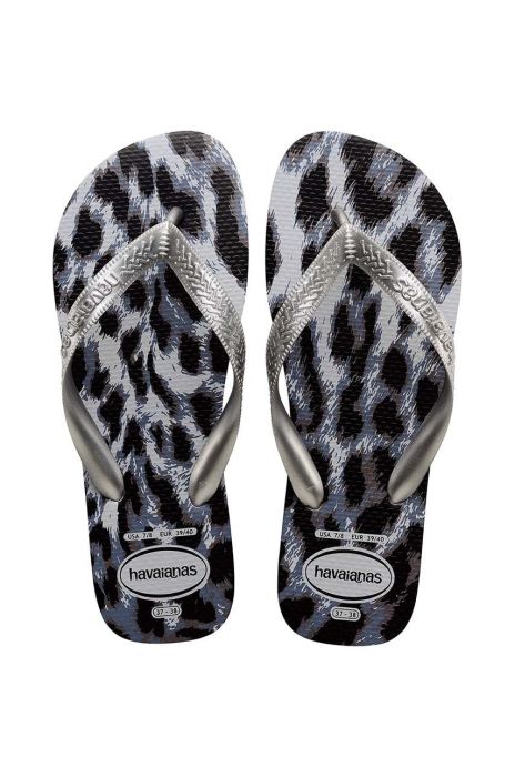 В'єтнамки Havaianas TOP ANIMALS жіночі колір сірий на плоскому ходу 4132920.3499