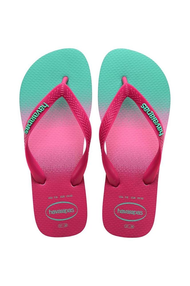 В'єтнамки Havaianas TOP FASHION жіночі колір рожевий на плоскому ходу 4137258.1749