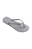 В'єтнамки Havaianas SLIM SPARKLE II жіночі колір сірий на плоскому ходу 4146937.3498