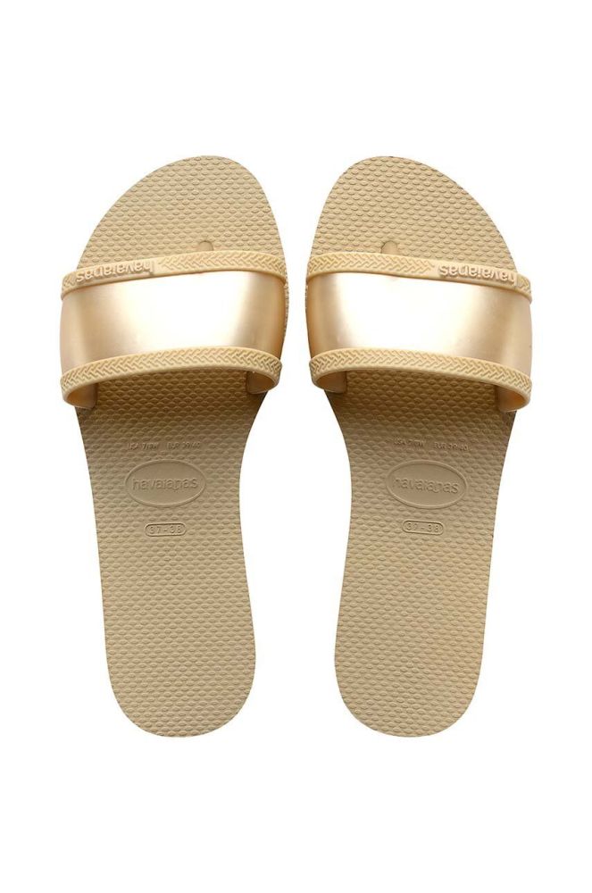 Шльопанці Havaianas YOU ANGRA жіночі колір бежевий 4147238.0154