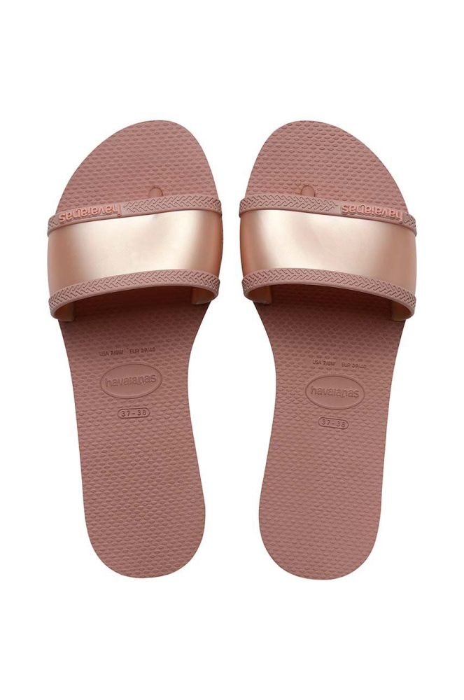 Шльопанці Havaianas YOU ANGRA жіночі колір рожевий 4147238.3544