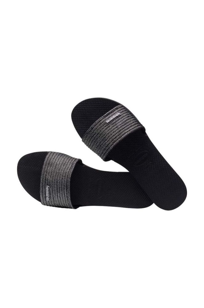 Шльопанці Havaianas YOU MALTA METALLIC жіночі колір чорний 4147312.0090 фото 4