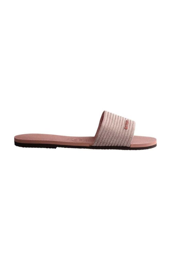 Шльопанці Havaianas YOU MALTA METALLIC жіночі колір рожевий 4147312.3544 фото 3