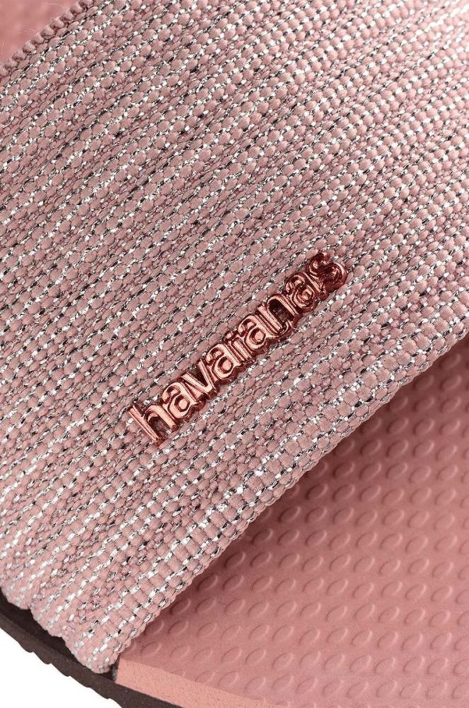 Шльопанці Havaianas YOU MALTA METALLIC жіночі колір рожевий 4147312.3544 фото 6