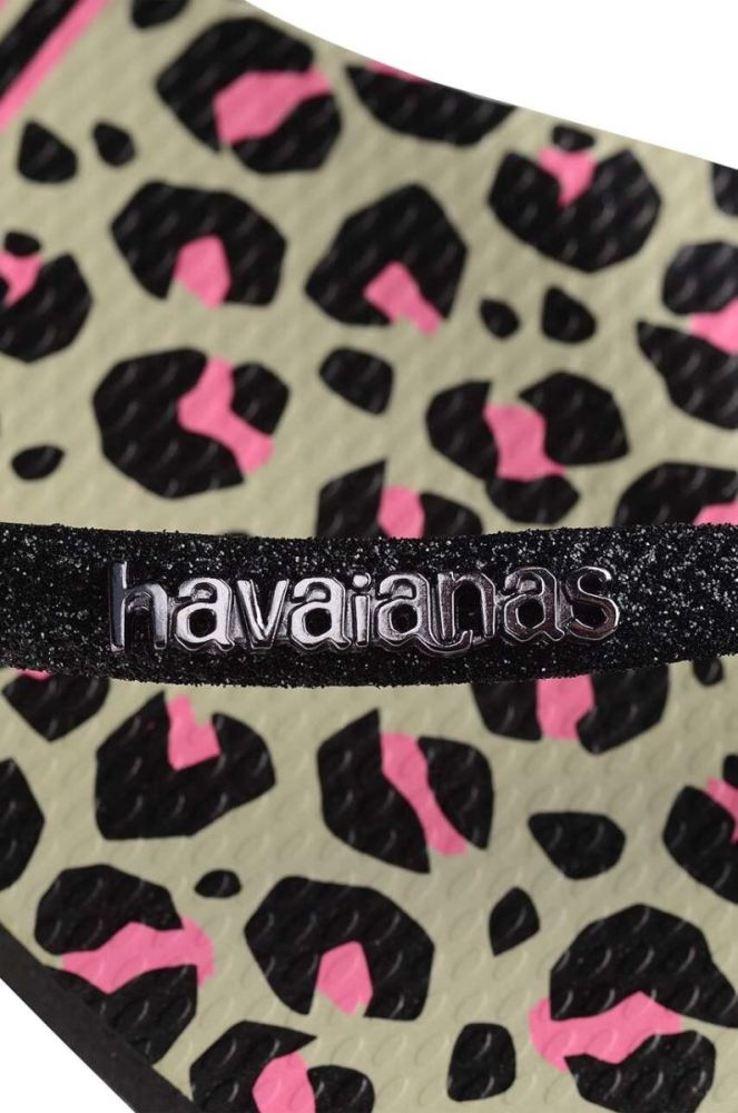 В'єтнамки Havaianas SLIM ANIMALS жіночі колір чорний на плоскому ходу 4147964.0006 фото 5