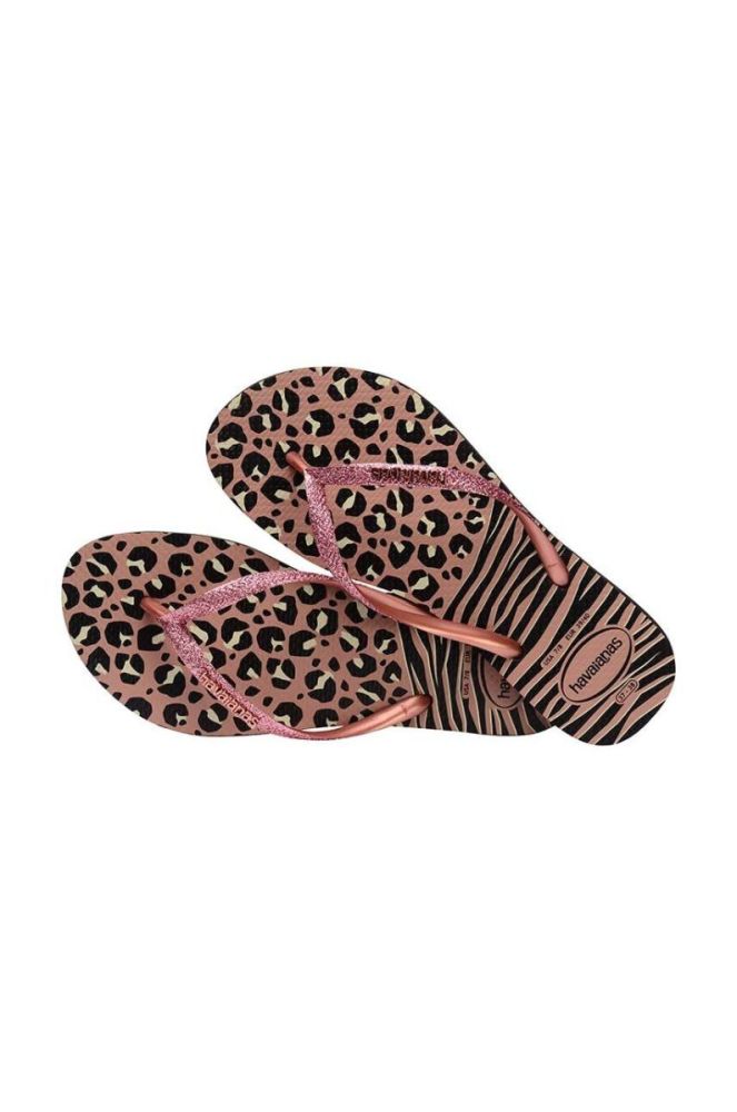 В'єтнамки Havaianas SLIM ANIMALS жіночі колір чорний на плоскому ходу 4147964.1924 фото 4