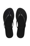 В'єтнамки Havaianas YOU GLITTER жіночі колір чорний на плоскому ходу 4148041.0090