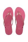 В'єтнамки Havaianas YOU GLITTER жіночі колір рожевий на плоскому ходу 4148041.1750