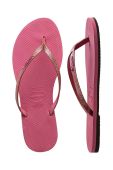 В'єтнамки Havaianas YOU GLITTER жіночі колір рожевий на плоскому ходу 4148041.1750