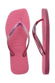 В'єтнамки Havaianas SQUARE GLITTER жіночі колір рожевий на плоскому ходу 4148102.1750