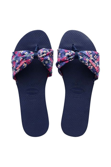 Шльопанці Havaianas YOU ST TROPEZ жіночі колір синій 4148246.0555