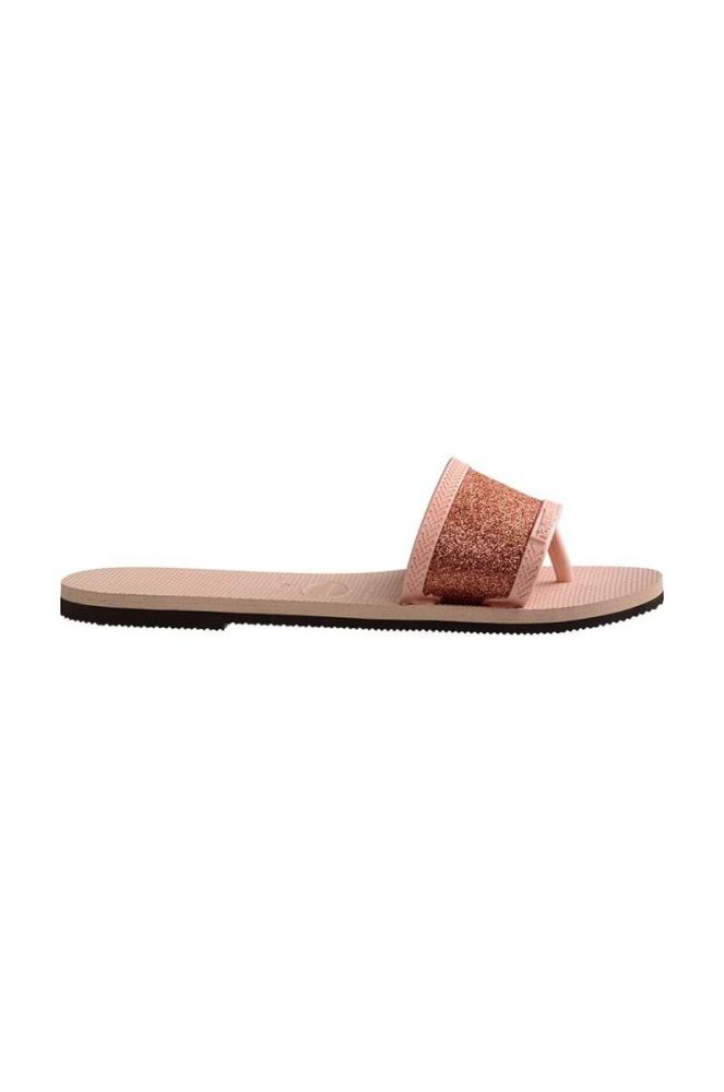 Шльопанці Havaianas YOU ANGRA GLITTER жіночі колір рожевий 4148294.0076 фото 3