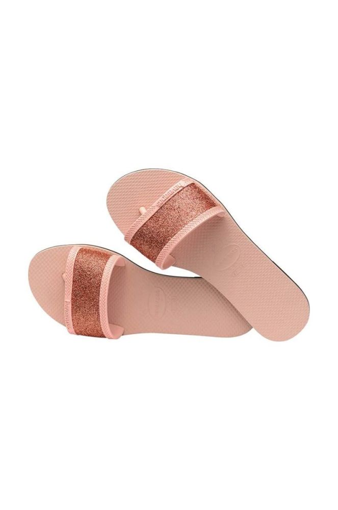 Шльопанці Havaianas YOU ANGRA GLITTER жіночі колір рожевий 4148294.0076 фото 4
