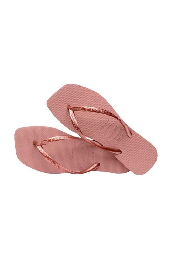 В'єтнамки Havaianas SQUARE жіночі колір рожевий на плоскому ходу 4148301.3544 фото 4