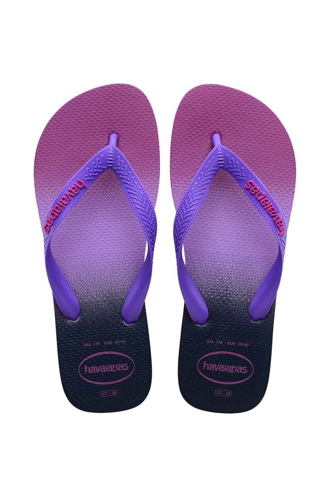 В'єтнамки Havaianas Top Fashion жіночі колір фіолетовий на плоскому ходу 4137258 1801