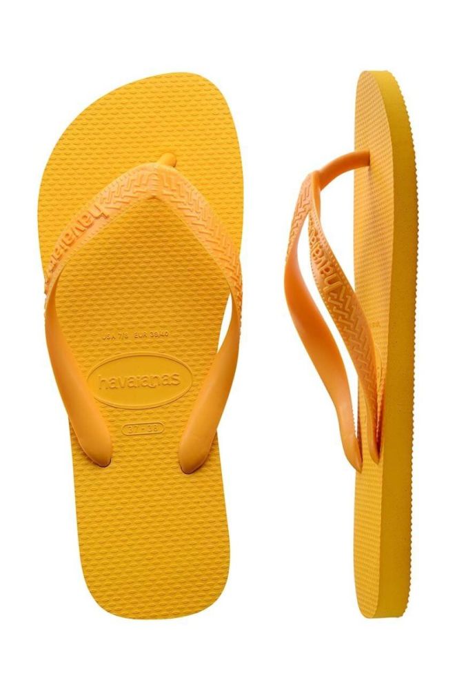 В'єтнамки Havaianas TOP жіночі колір жовтий на плоскому ходу 4000029.1740 фото 5