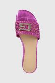 Шльопанці Guess жіночі колір рожевий