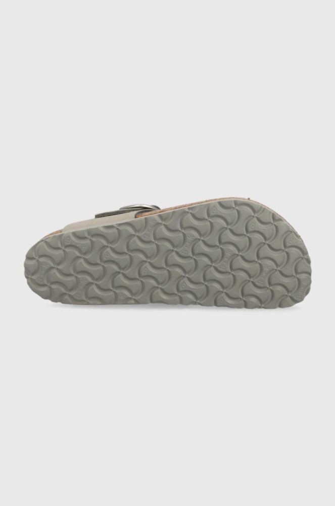 Шкіряні в'єтнамки Birkenstock Gizeh жіночі колір сірий на плоскому ходу 1022179-lgrey фото 5