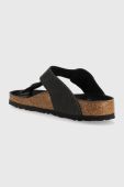 Шкіряні в'єтнамки Birkenstock жіночі колір чорний на плоскому ходу 1023334-black