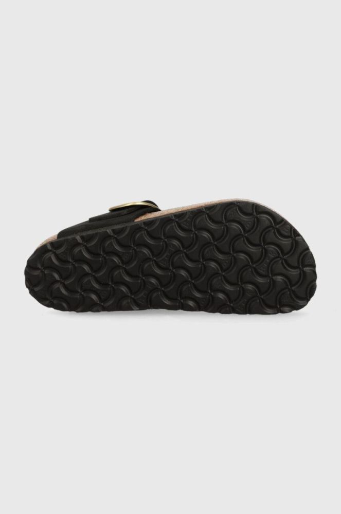 Замшеві в'єтнамки Birkenstock Gizeh Big Buckle жіночі колір чорний на плоскому ходу 1024019-black фото 5