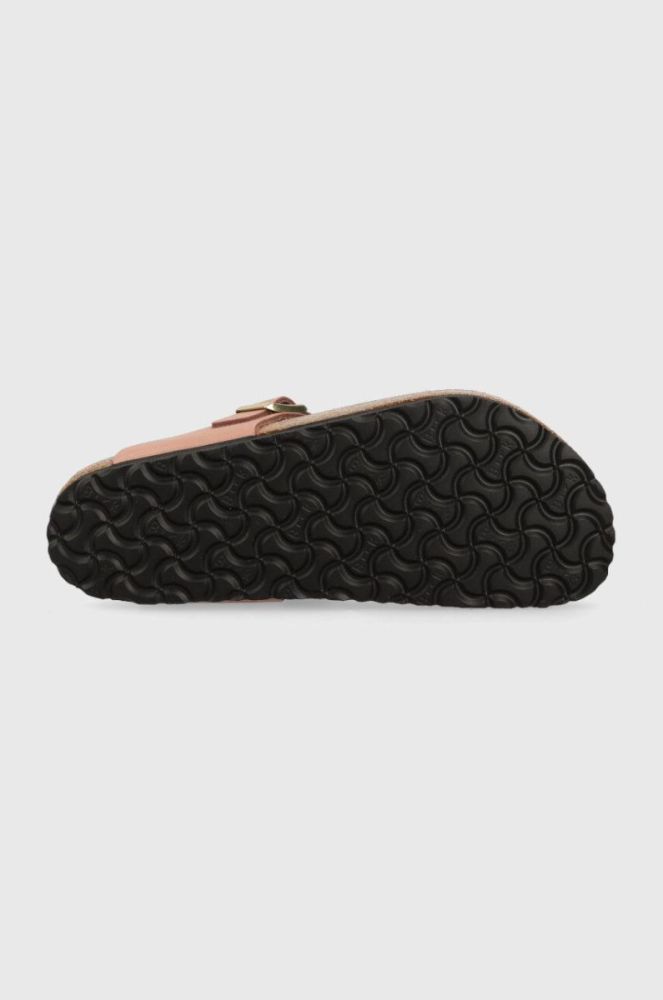 Замшеві в'єтнамки Birkenstock жіночі колір рожевий на плоскому ходу 1024024-lpink фото 5