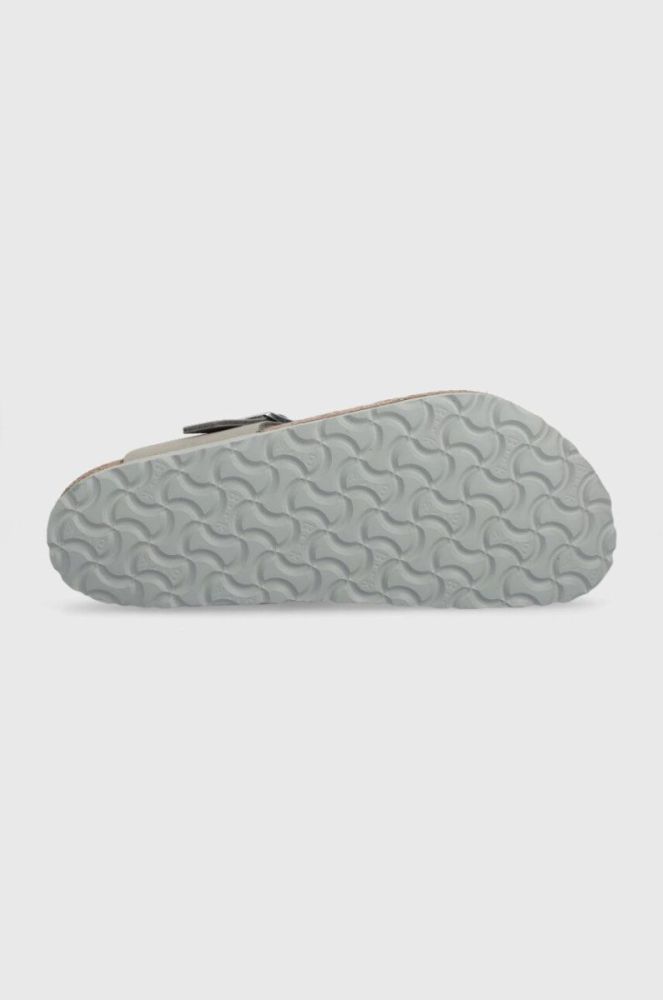 Замшеві в'єтнамки Birkenstock жіночі колір сірий на плоскому ходу 1024127-lgrey фото 5