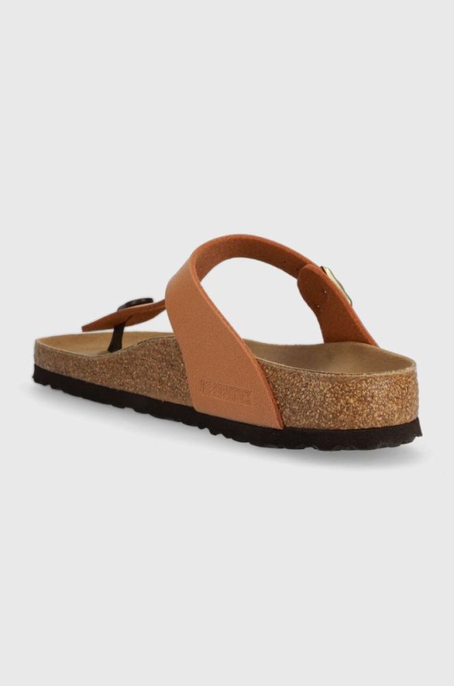 В'єтнамки Birkenstock жіночі колір коричневий на плоскому ходу 1025062-gbrown фото 3