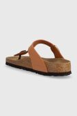 В'єтнамки Birkenstock жіночі колір коричневий на плоскому ходу 1025062-gbrown