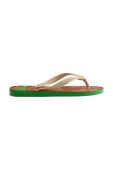 В'єтнамки Havaianas Top Animals жіночі колір зелений на плоскому ходу 4132920 2715