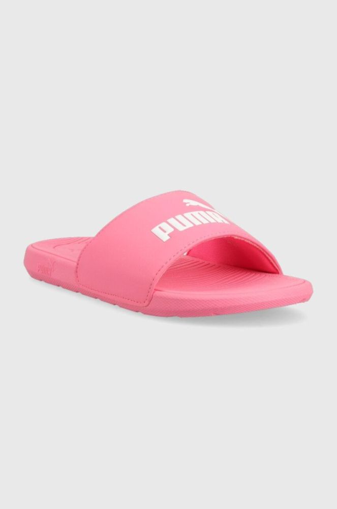 Дитячі шльопанці Puma Cool Cat 2.0 Jr колір рожевий фото 2