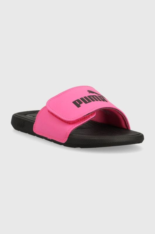 Дитячі шльопанці Puma Cool Cat 2.0 V Jr колір рожевий фото 2
