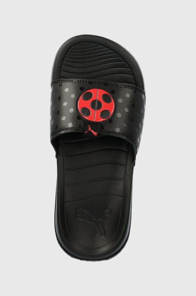 Дитячі шльопанці Puma Popcat 20 Miraculous Jr колір чорний фото 4