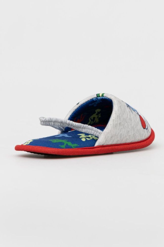 Дитячі тапочки United Colors of Benetton x Looney Tunes колір сірий фото 3
