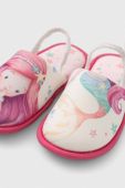 Дитячі тапочки United Colors of Benetton колір рожевий (2988117)