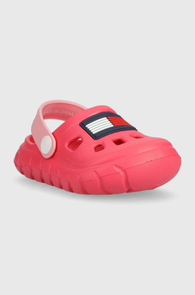 Дитячі шльопанці Tommy Hilfiger колір рожевий (3030895) фото 2