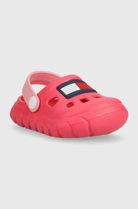 Дитячі шльопанці Tommy Hilfiger колір рожевий (3030895) фото 2