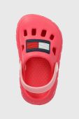Дитячі шльопанці Tommy Hilfiger колір рожевий (3030895)