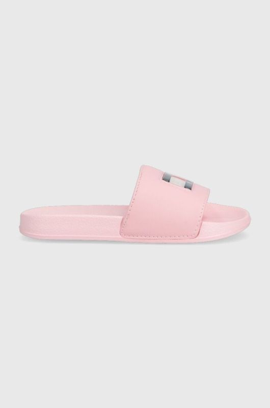 Дитячі шльопанці Tommy Hilfiger колір рожевий (3150790)