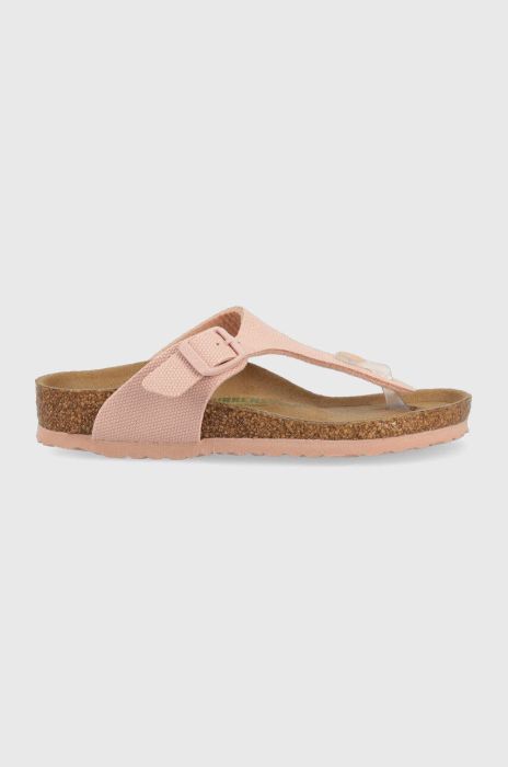 Дитячі в'єтнамки Birkenstock Gizeh колір рожевий