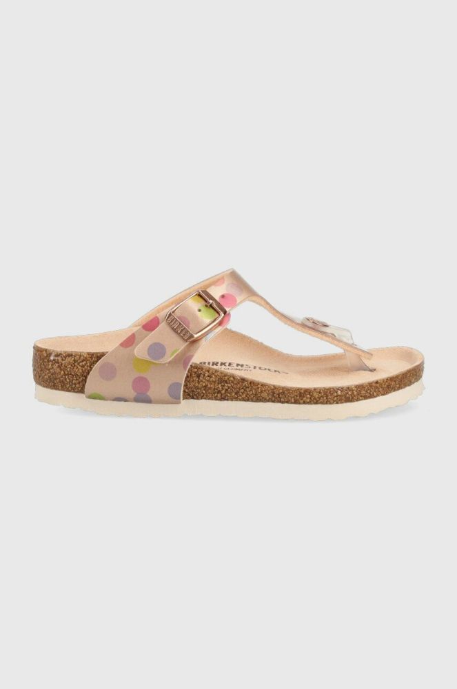 Дитячі в'єтнамки Birkenstock колір золотий (3039240)