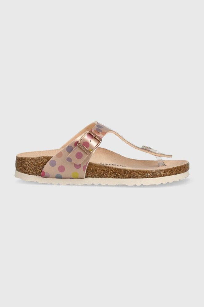 Дитячі в'єтнамки Birkenstock Gizeh колір золотий (3056733)